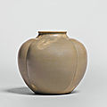 A 'yue' melon-form jar, tang dynasty (618-907)