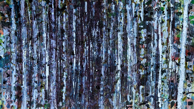 dans la profondeur de la foret, techniques mixtes, mai 2018