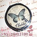 Miroir romantique papillon