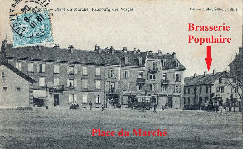 CPA Belfort Place du Marché R