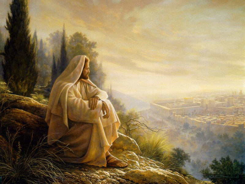 Jésus pleure sur Jérusalem
