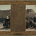 Baudouin (Paul-Albert), La sortie des troupes durant le siège de Paris (esquisse pour l'hôtel de ville) 1889