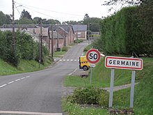 DDS 730 Germaine_(Aisne)_city_limit_sign