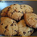 Cookies pépites de chocolat/beurre de cacahuètes