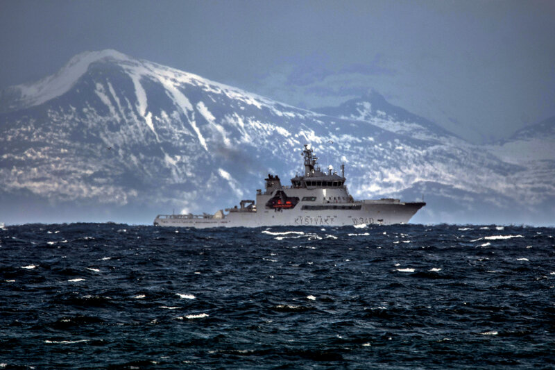 Le navire des garde côtes norvégiennes
