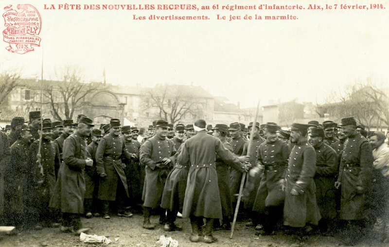 soldats du 61e RI, 7 février 1914