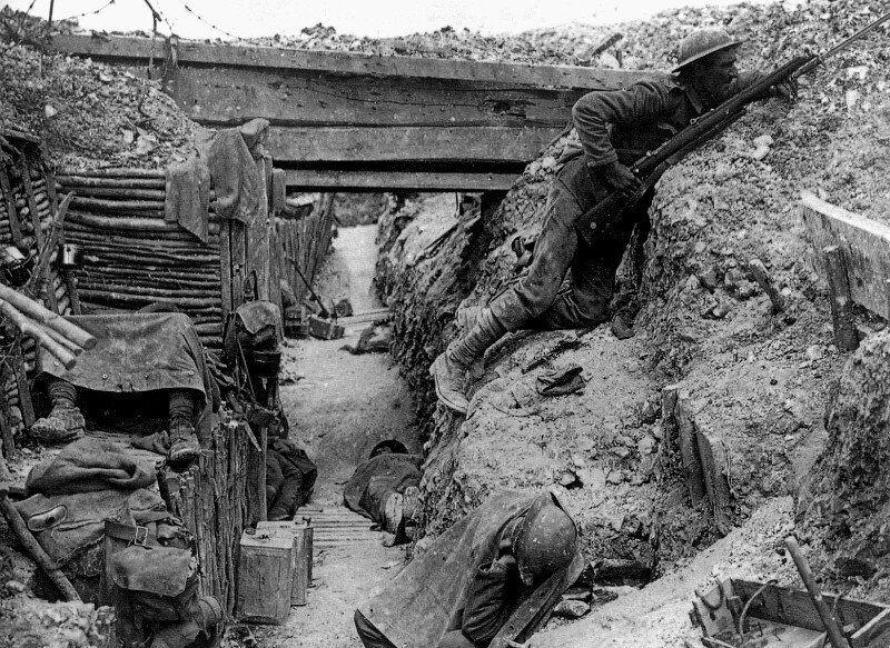 1916-tranchee dans la Somme