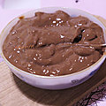 Creme pâtissiere au chocolat sans oeufs- entremet et garniture