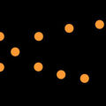 14/07/2010 - cabestany : lumières oranges en formation triangulaire