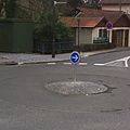 Salies-de-Béarn, le plus petit-rond-point du monde (64)