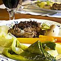Jarret de veau à la moutarde violette de brive