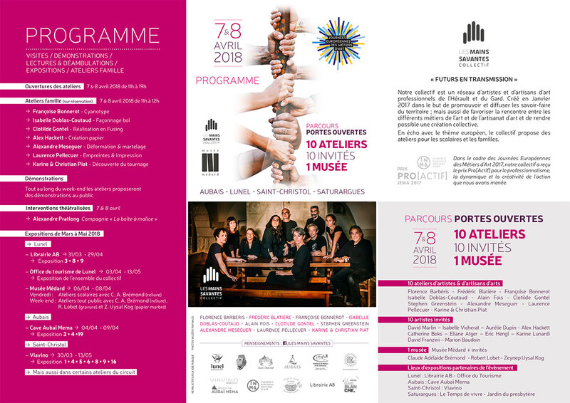 Programme Les mains savantes JEMA 2018 -2