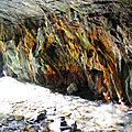 Gorges de Kakuetta, les vasques, cascade, roche colorée (64)