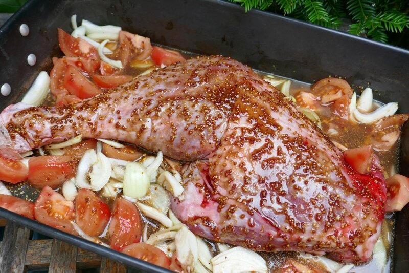 CUISSE DE DINDE MARINEE ROTIE AU FOUR - LES RECETTES FACILES DE LILI