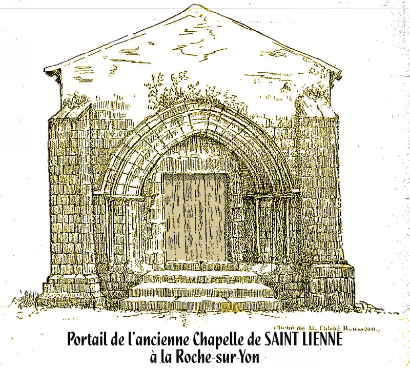 Rocca super Oium Portail de l'ancienne chapelle de Saint Lienne à la Roche sur Yon