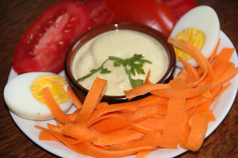 Dip Au Fromage Blanc Et Au Curry Du Jardin Et Du Marché à Lassiette Et à La Bouche 