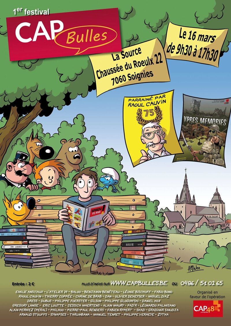 festival de Bandes Dessinées l’école La Source Soignies belgique