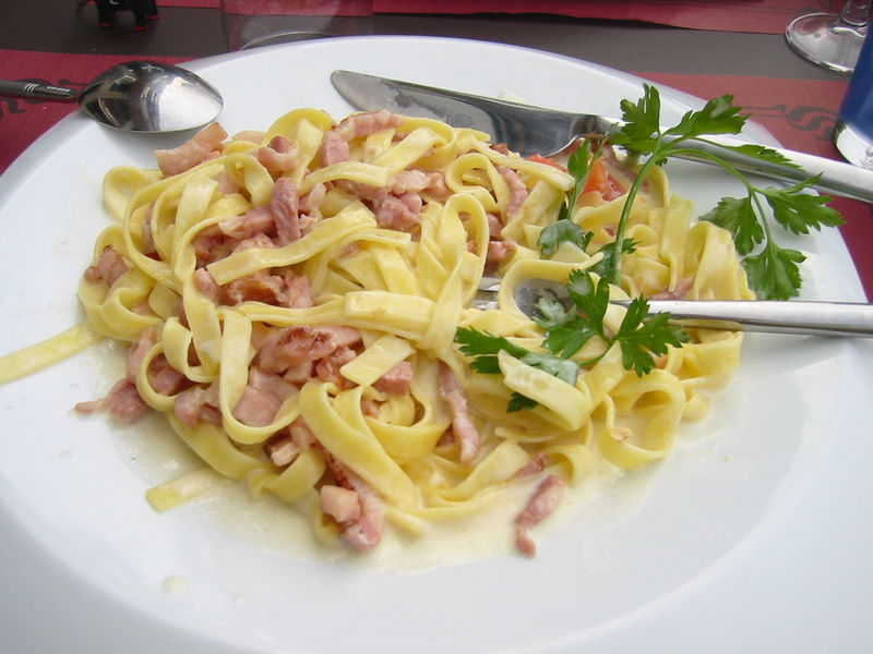 Pâtes à la carbonara - Half-Time, le blog