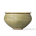 Yaozhou celadon alms bowl, Jin Dynasty (1115-1234)