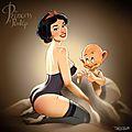  les princesses de disney version pin-up.