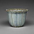 Lobed Flowerpot with Bracketed Foliate Rim, Ming dynasty, 1368-1644, probably 15th century (1)