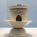 White-glazed Model of Stove and Cauldron, Ding Ware, Five Dynasties period (907-960)