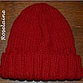 Roselaine743 Bonnet rouge tricot
