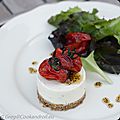 Cheesecake au philadelphia concombre-feta et tomates confites