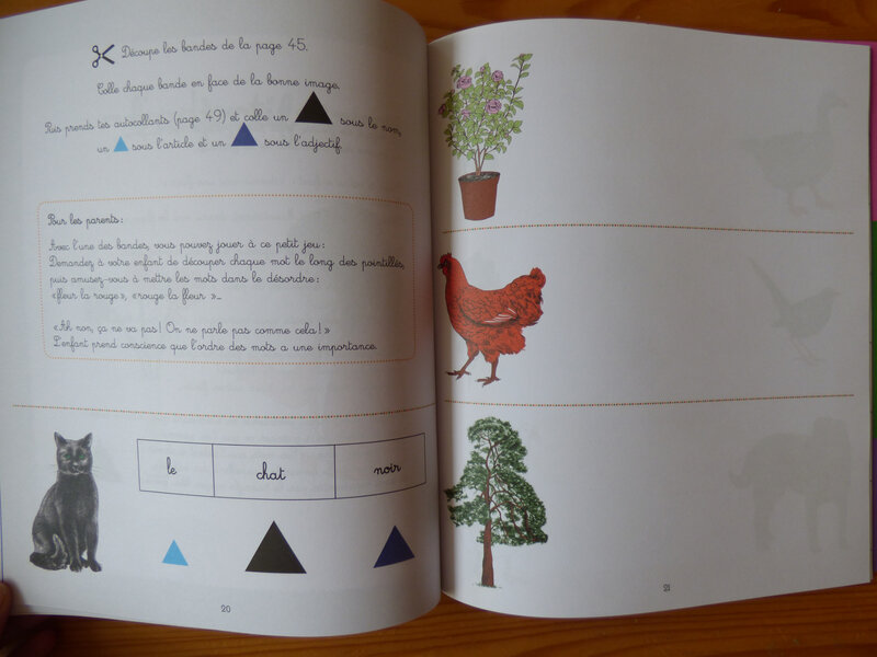 Mon cahier Montessori pour découvrir la grammaire (2)