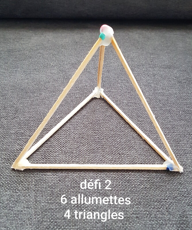 Defi Mathematique 1 Avec 6 Allumettes Classe De Ce2 Cm1