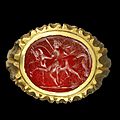 A roman carnelian intaglio ringstone, circa 1st century a.d.