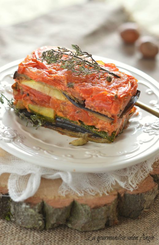 Terrine de légumes du soleil {à la crème de poivron} La gourmandise