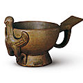 A Yue bird-form cup, Five Dynasties (907-960), in the collection of the Palace Museum, Beijing