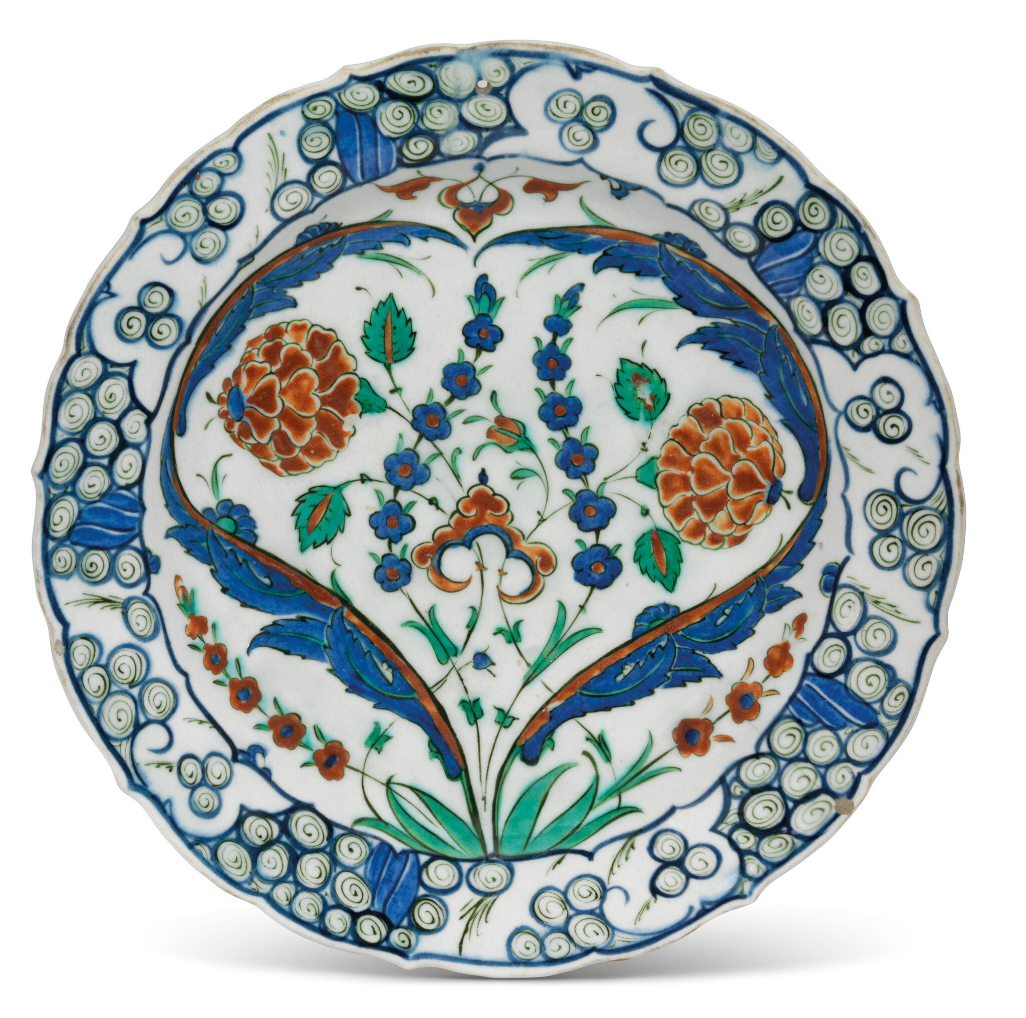 An Iznik pottery dish, Ottoman Turkey, circa 1570 - Alain.R.Truong