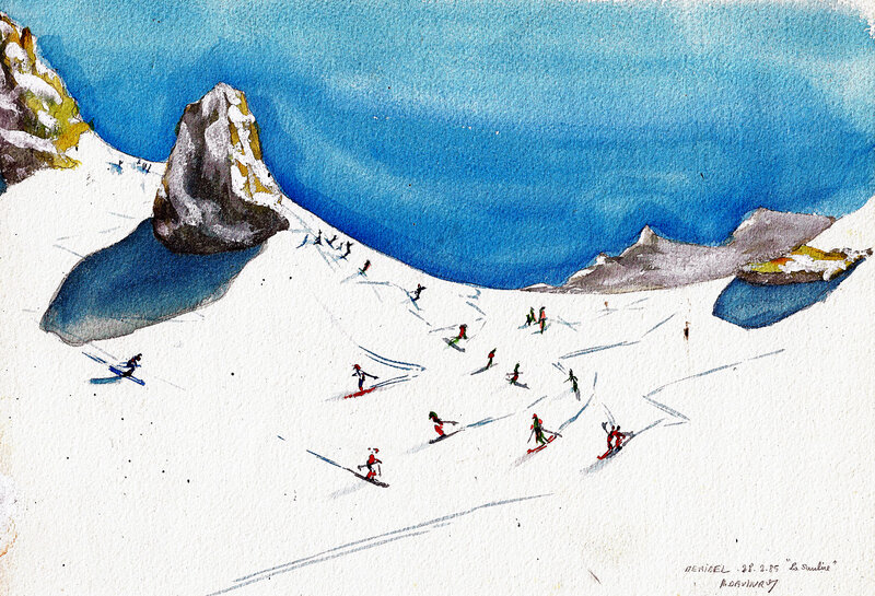 Ski 1985 la Saulire