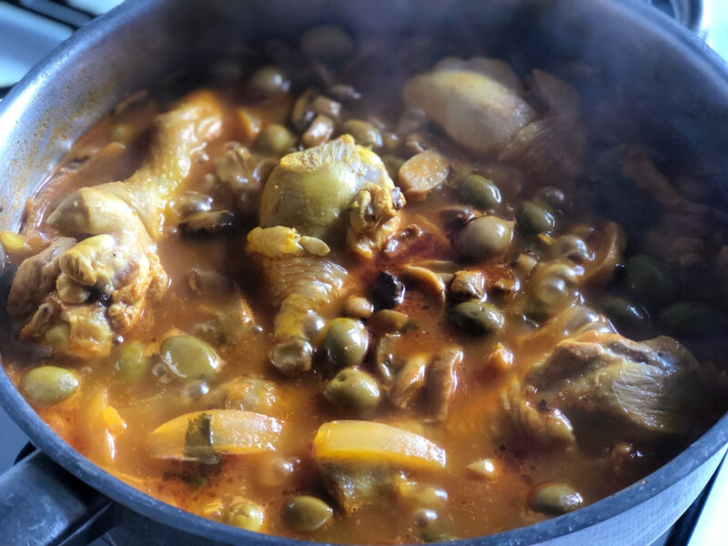 Tajine Poulet Olive - Sugardises Gourmandises