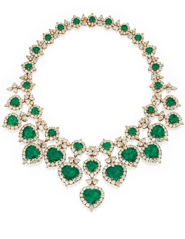 18 Karat Gold, Emerald and Diamond Necklace, Van Cleef & Arpels ...