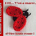Serial crocheteuse 141 : coccinelle, nouvelle garde robe ?