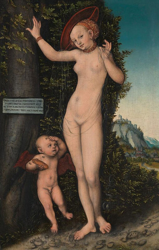 Lucas Cranach the Elder, Venus and Cupid, 1529