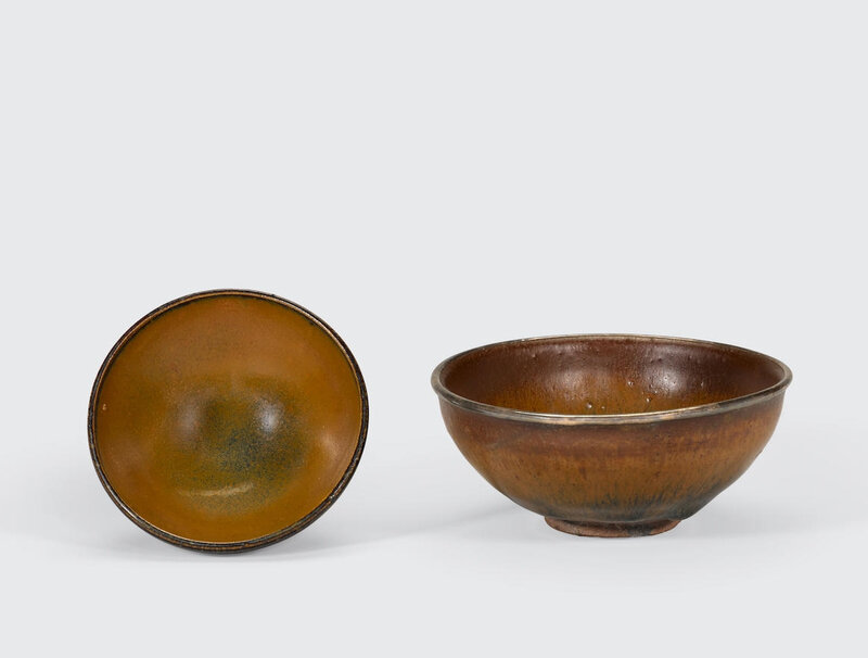 Two bowls made from red stoneware clay glazed is a glowing speckled orange.  : r/Pottery