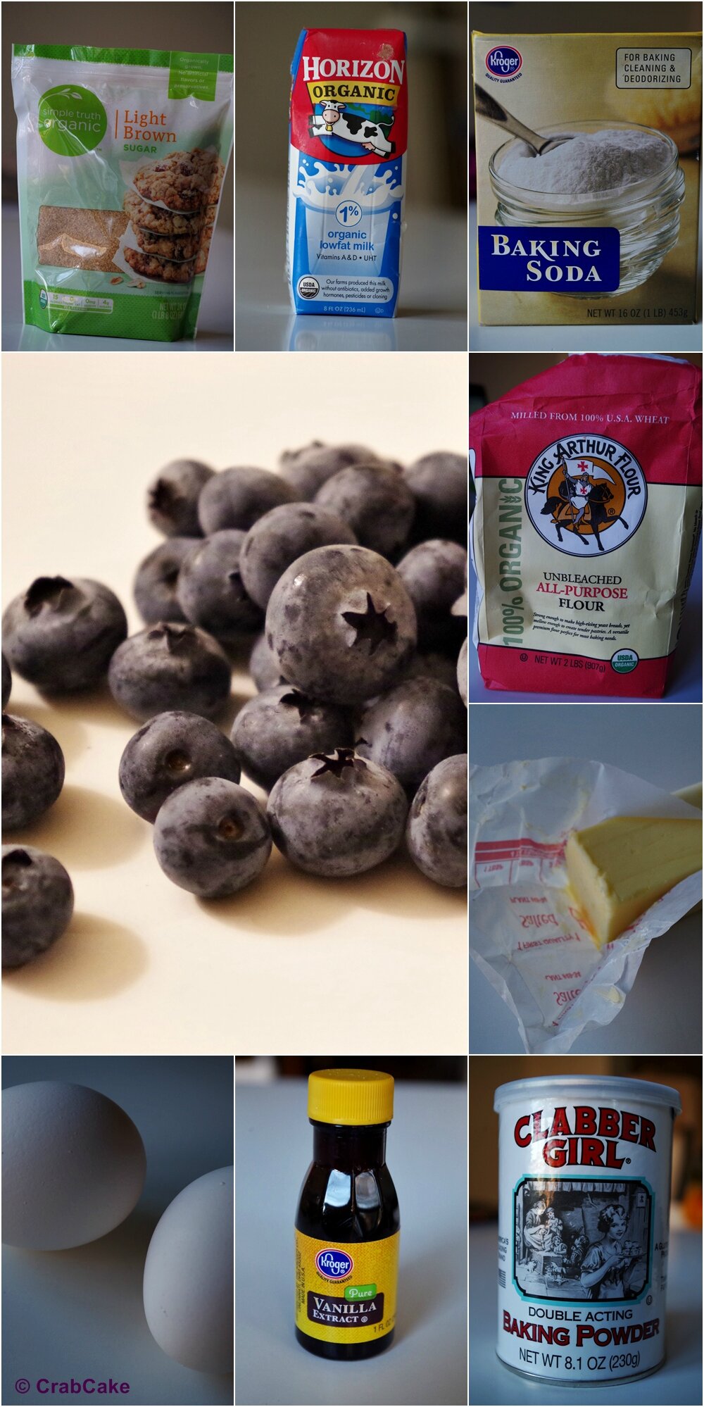 Ingredients Pancakes blueberries