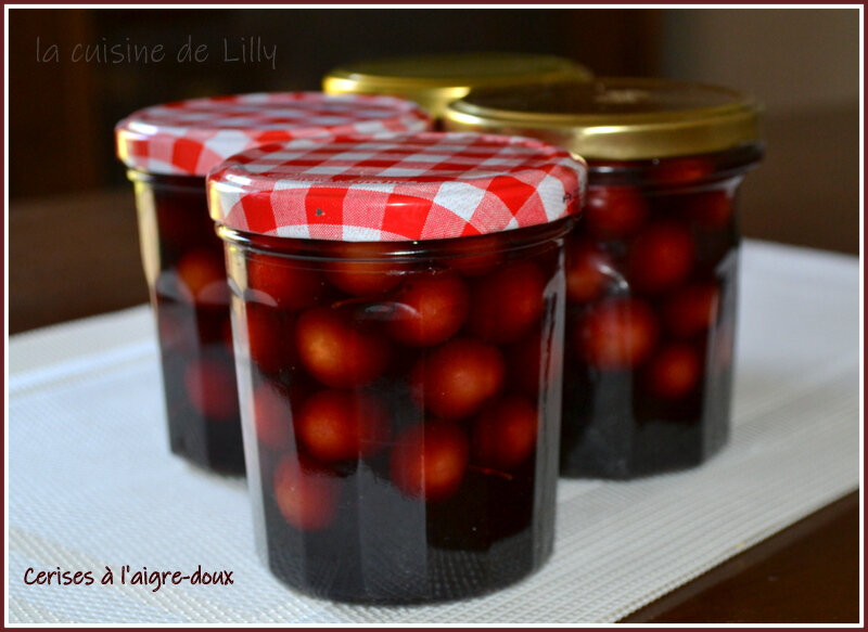 Cerises à l'aigredouce La cuisine de Lilly