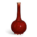 A large langyao bottle vase, qing dynasty, kangxi period (1662-1722)
