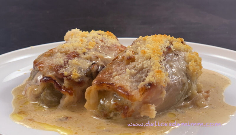 Gratin de chicons (endives) au jambon cru et au parmesan 3