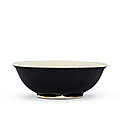 A black-glazed tea bowl Tang dynasty