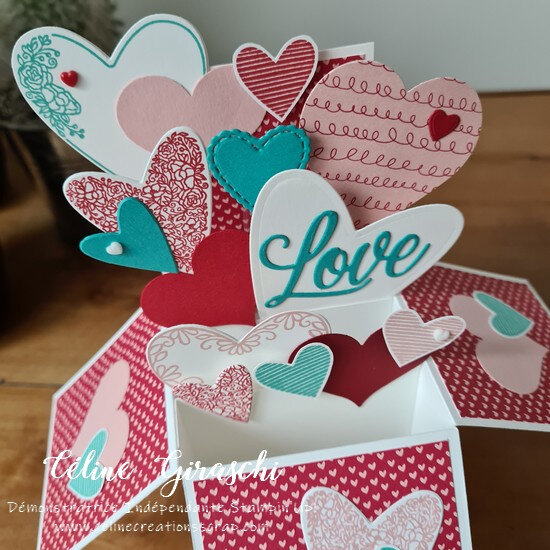 La carte de Saint Valentin pop-up boite - Caro Dels - Blog DIY et loisirs  créatifs