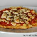Socca garnie ou pizza méditerranéenne, sans gluten
