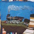Paint on knitting / Peinture sur tricot