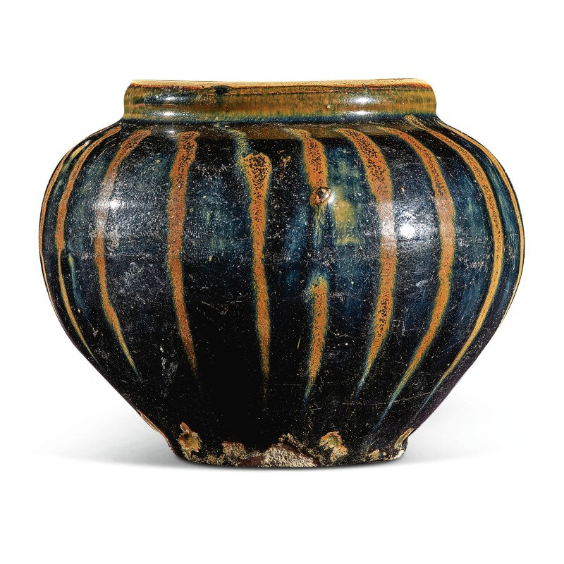 russet-painted black-glazed jar, Northern Song-Jin dynasty (960-1234)