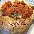 Tajine de poulet aux carottes et aux olives vertes